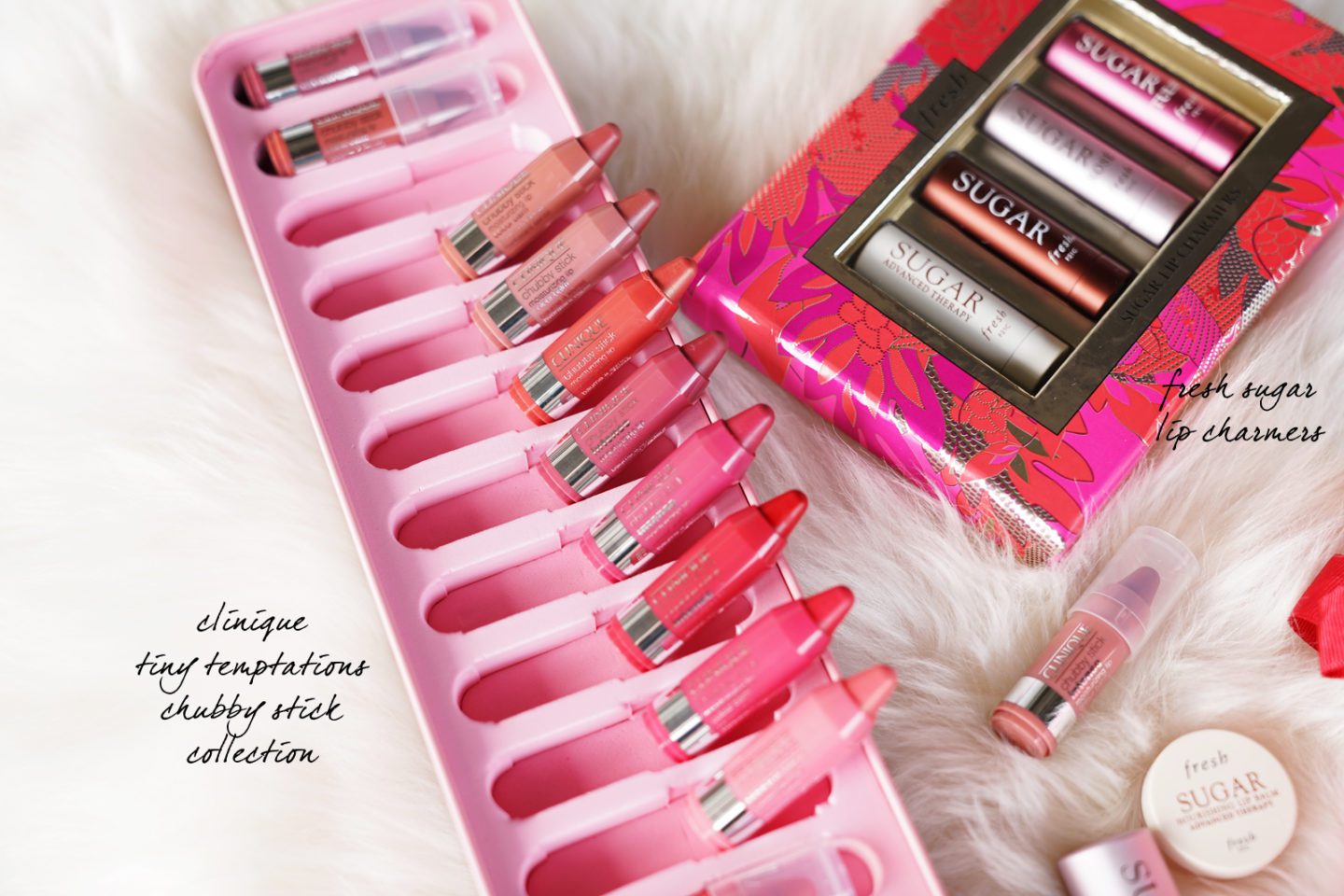 Clinique Tiny Temptations and Fresh Sugar Lip Sets