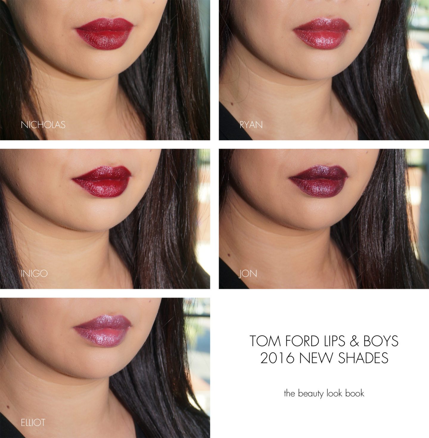 Tom Ford Lips and Boys Nicholas, Ryan, Inigo, Jon and Elliot