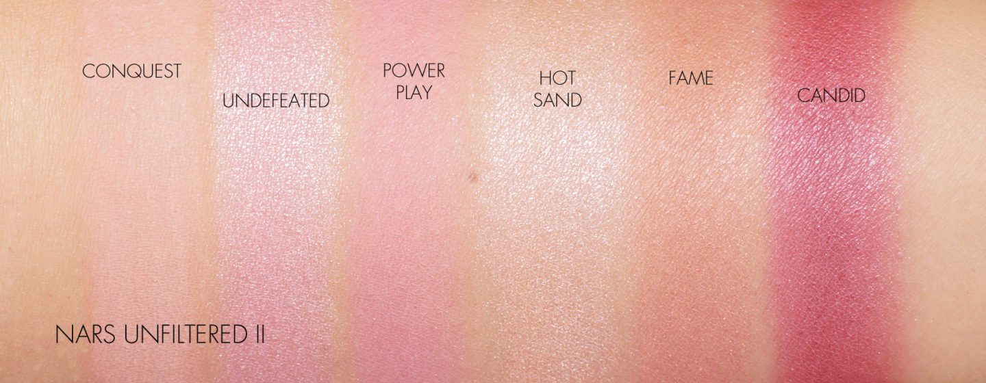 NARSissist Unfiltered Cheek Palette II review and swatches