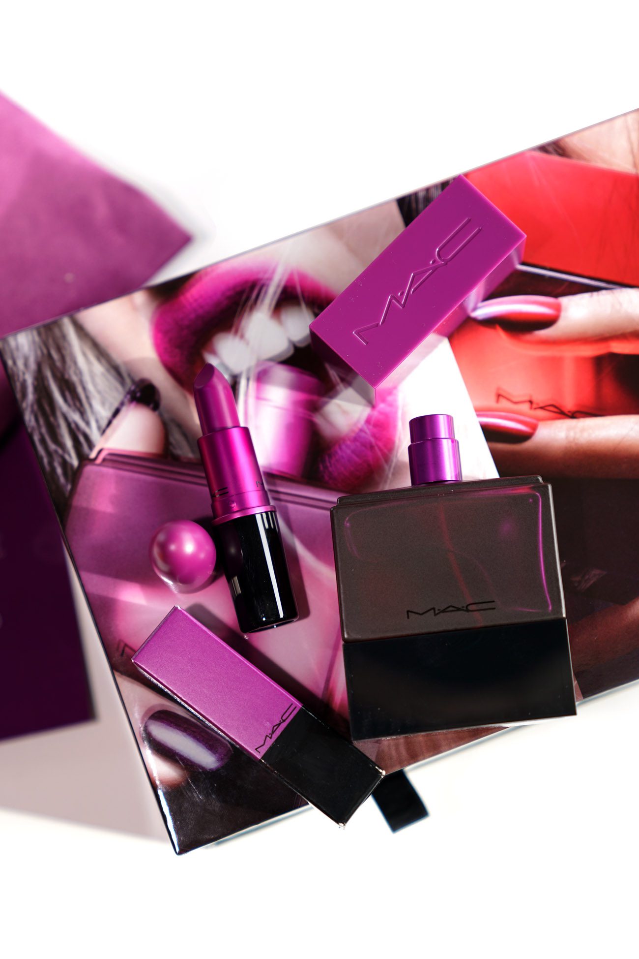 Review and swatches of the MAC Shadescents Collection featuring Heroine Lipstick and Eau de Parfum via Fashion Groom Spot blog