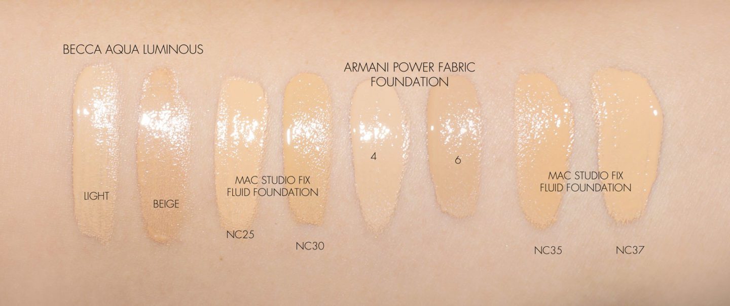 Armani Power Fabric Foundation Comparisons | Fashion Groom Spot