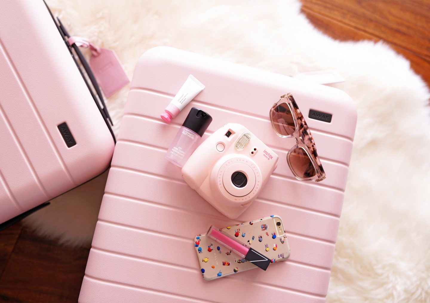 Away x Popsuki Pink Luggage | Fashion Groom Spot