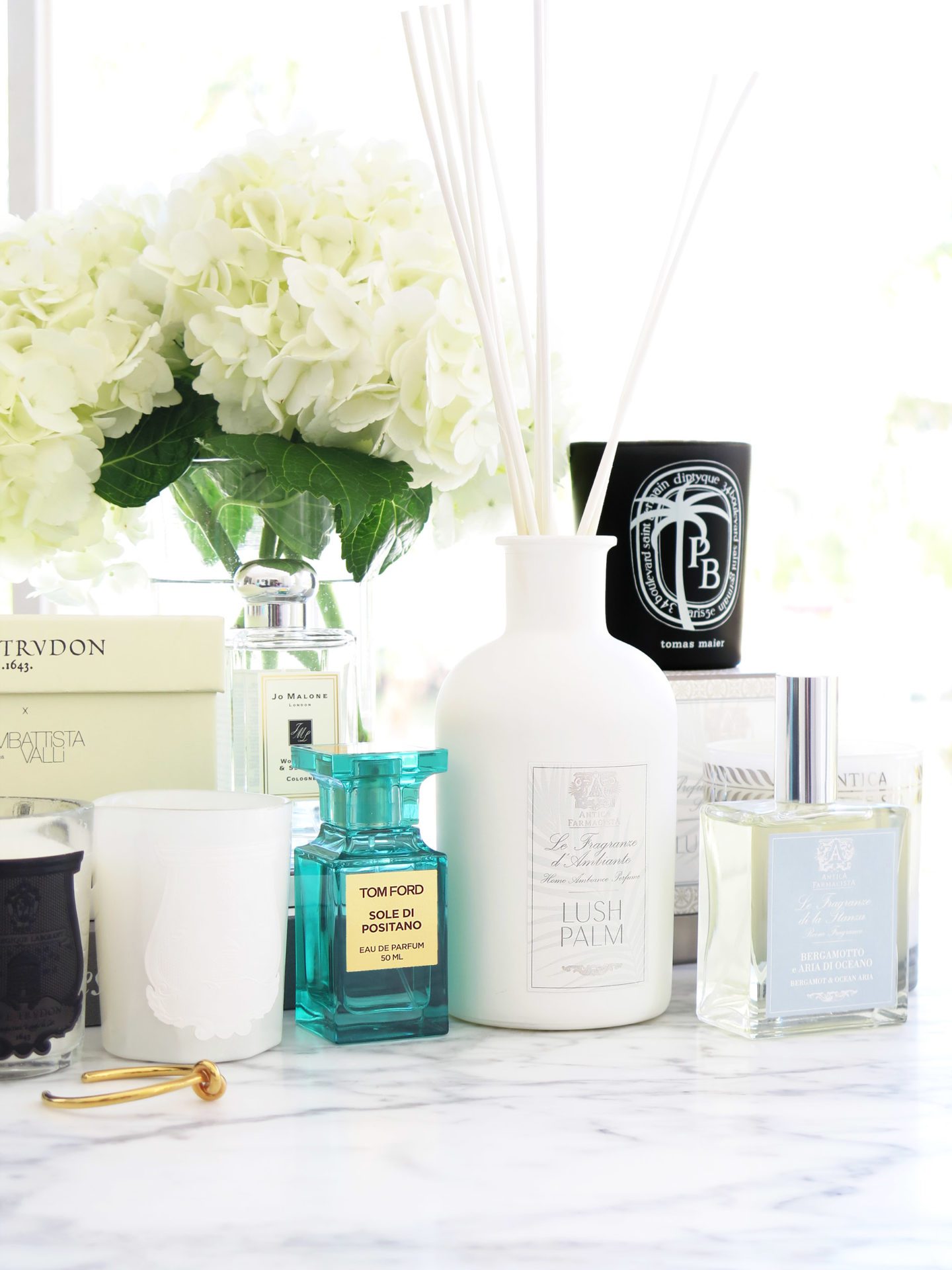 Scents of Spring Cire Trudon, Antica Farmacista, Diptyque, Tom Ford and Jo Malone | Fashion Groom Spot