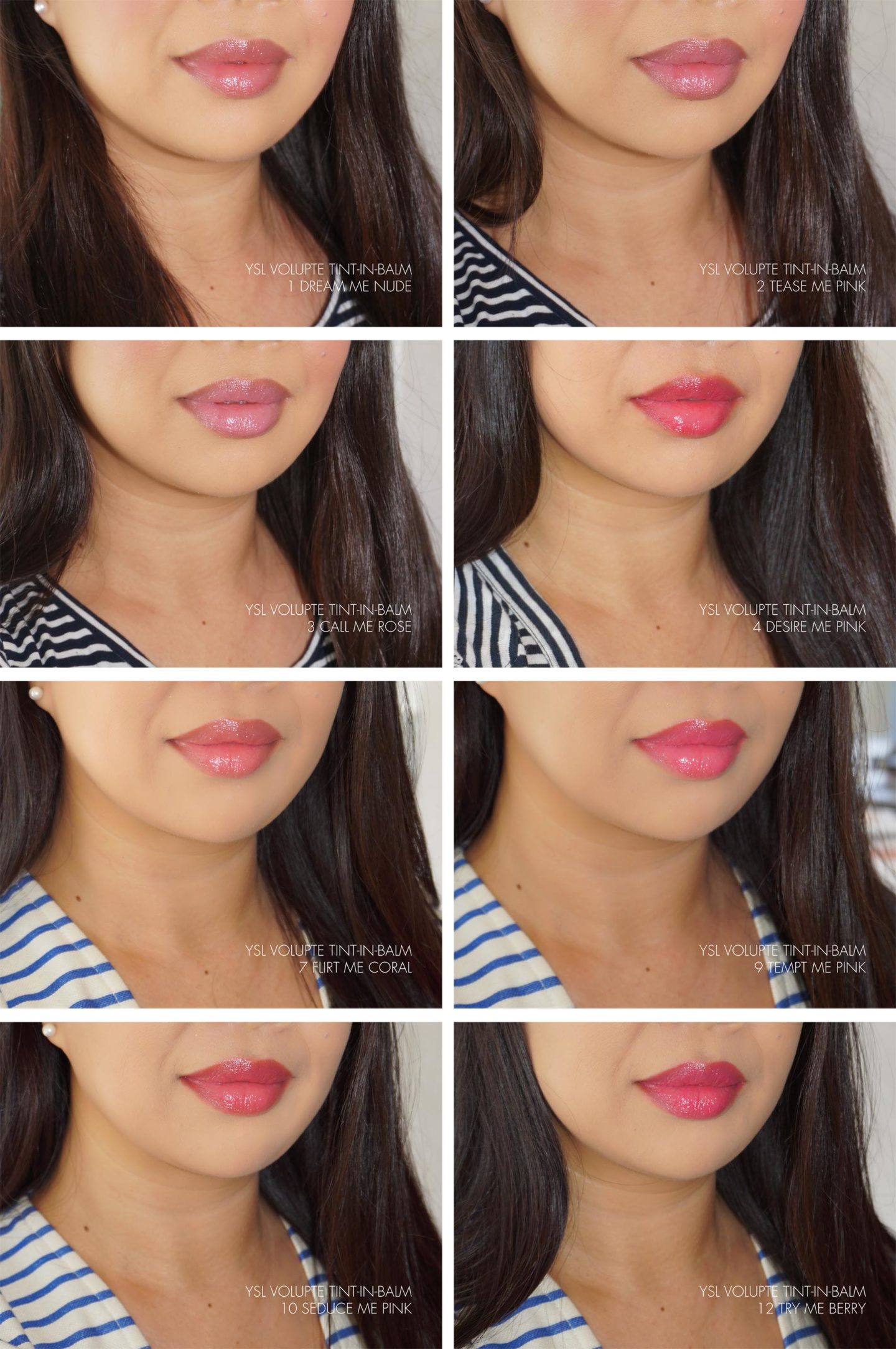 YSL Volupte Tint-In-Balm Swatches | Fashion Groom Spot