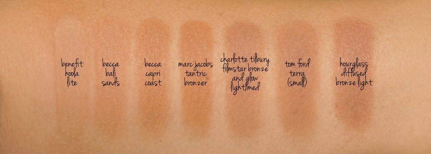 Becca Sunlit Bronzer Comparison Swatches | Fashion Groom Spot