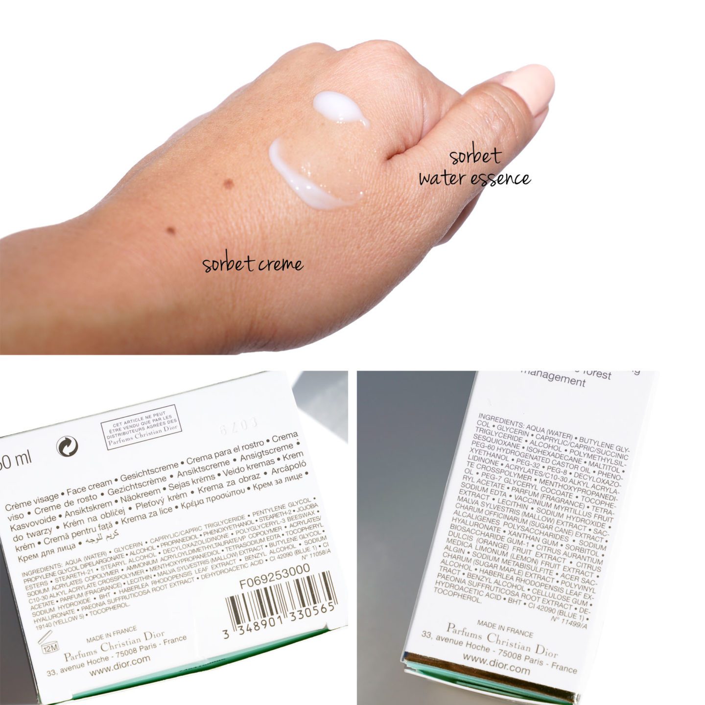 Dior Hydra Life Deep Hydration Sorbet Water Essence and Fresh Hydration Sorbet Creme | Fashion Groom Spot