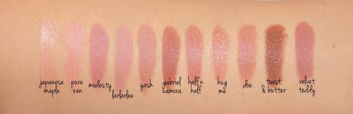 MAC Lipsticks #MACxLarLarLee and #MACxGabrielZamora Comparison Swatches | Fashion Groom Spot