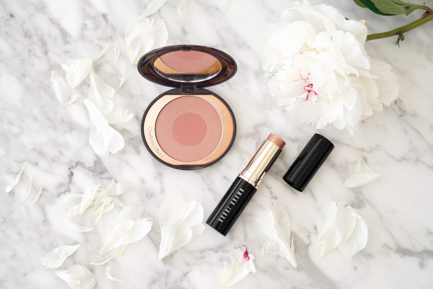 Charlotte Tilbury Cheek to Chic First Love and Bobbi Brown Glow Stick Island | Fashion Groom Spot