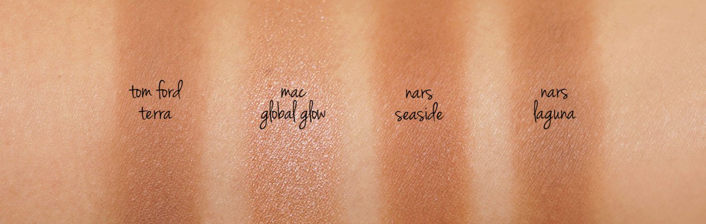 Bronzers Tom Ford Terra, MAC Global Glow, NARS Seaside, Laguna | Fashion Groom Spot