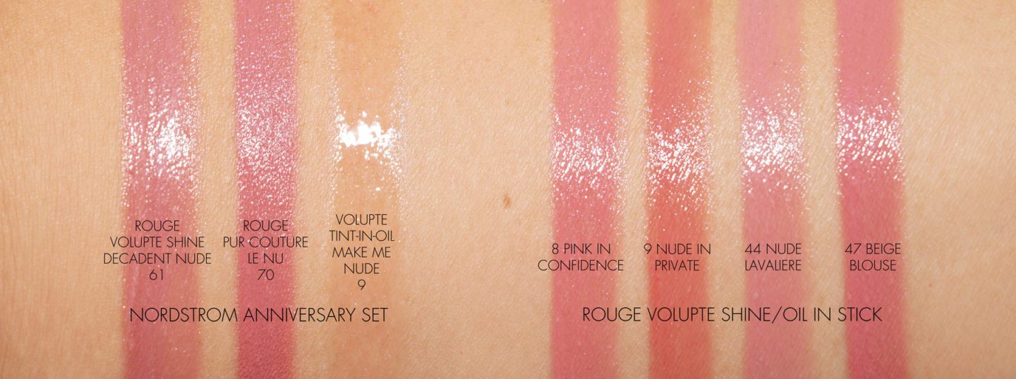 YSL Nude Lip Set Nordstrom Anniversary Sale Swatch Comparisons | Fashion Groom Spot