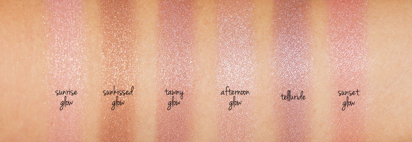 Bobbi Brown Highlighting Powder Swatches