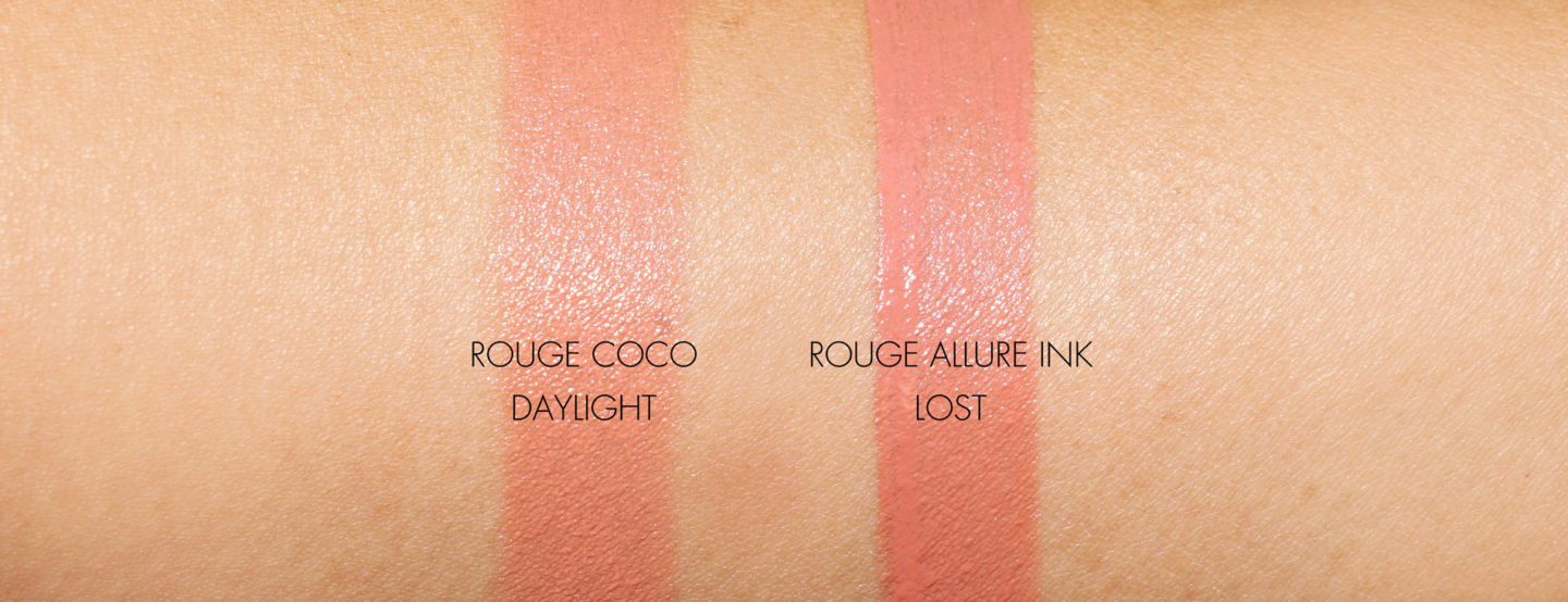 Chanel Rouge Coco Daylight and Rouge Allure Ink Lost 