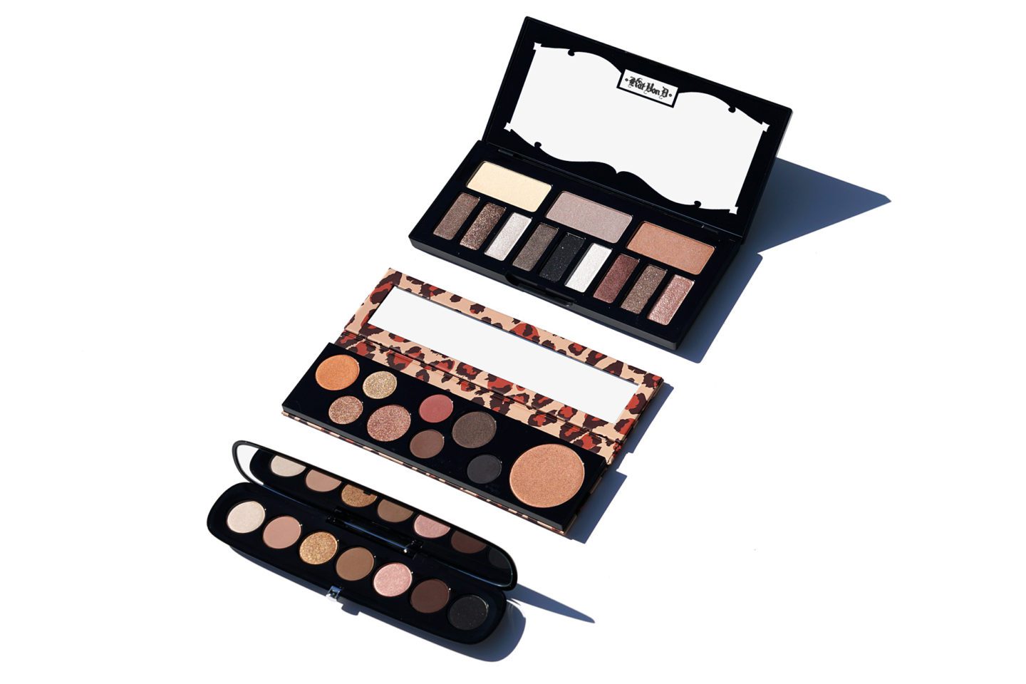 Kat Von D Shade and Light Glimmer, MAC Girls Mischief Minx, Marc Jacobs Eye Conic in Glambition | Fashion Groom Spot