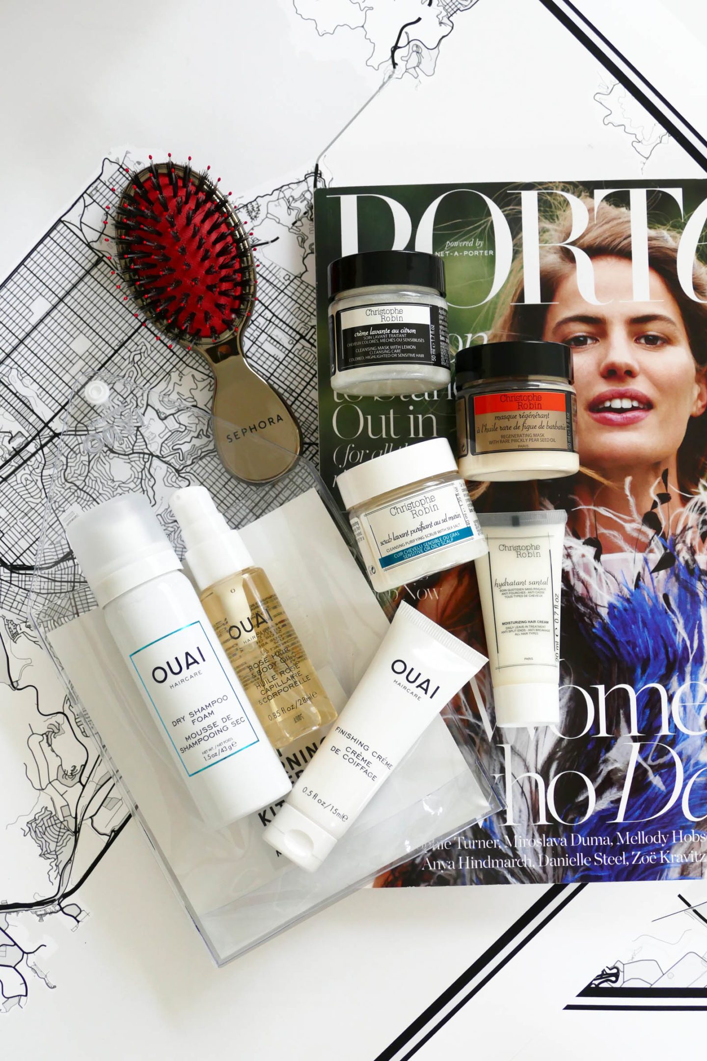 Ouai Morning After Set and Christophe Robin Minis Net-A-Porter | Fashion Groom Spot