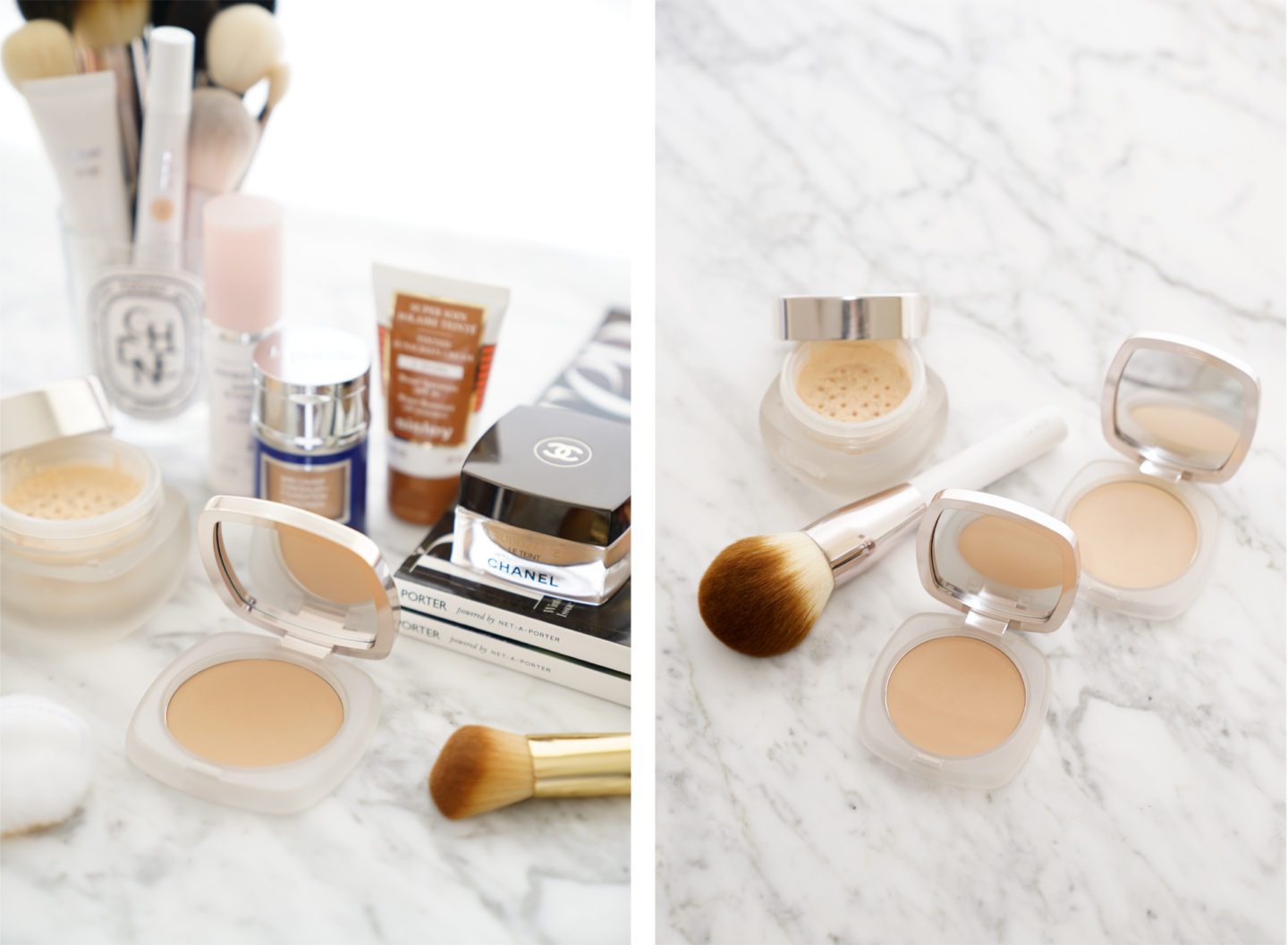 La Mer The Powder and Sheer Pressed Powder Light and Medium Review 