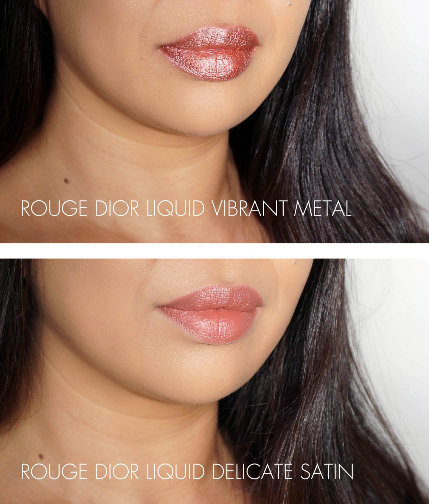 Rouge Dior Liquid Lip Stain in Vibrant Metal and Delicate Satin | Fashion Groom Spot