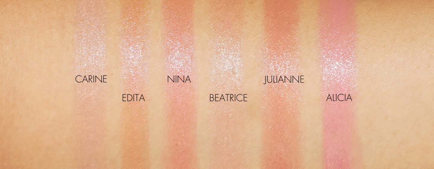 Tom Ford Lips and Girls Sheers Carine, Edita, Nina, Beatrice, Julianne and Alicia swatches | Fashion Groom Spot