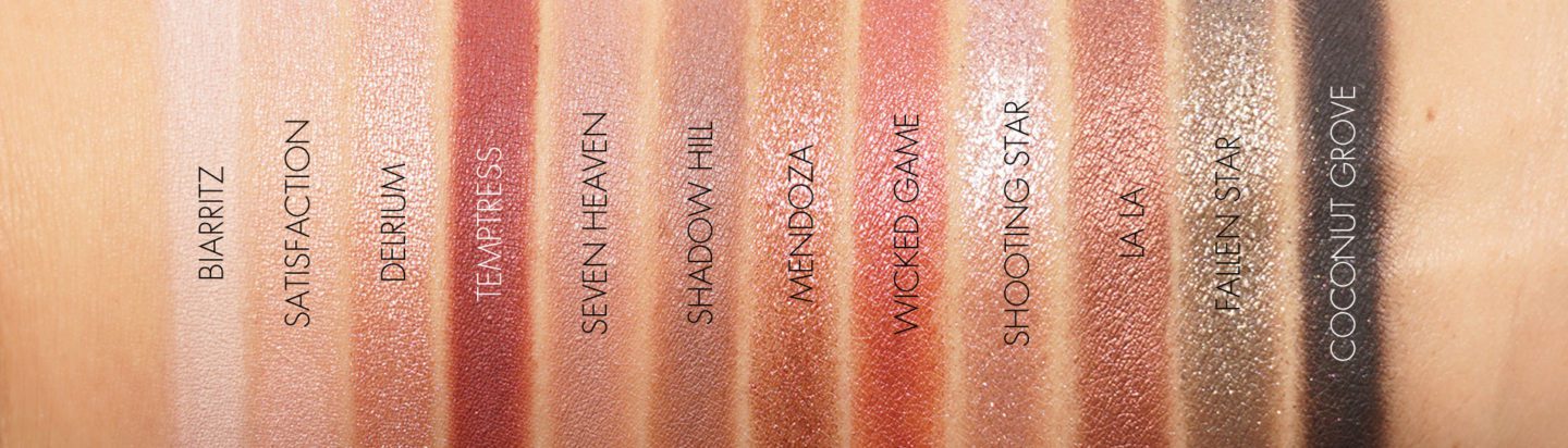 NARS NARSissist Wanted Eyeshadow Palette Swatches