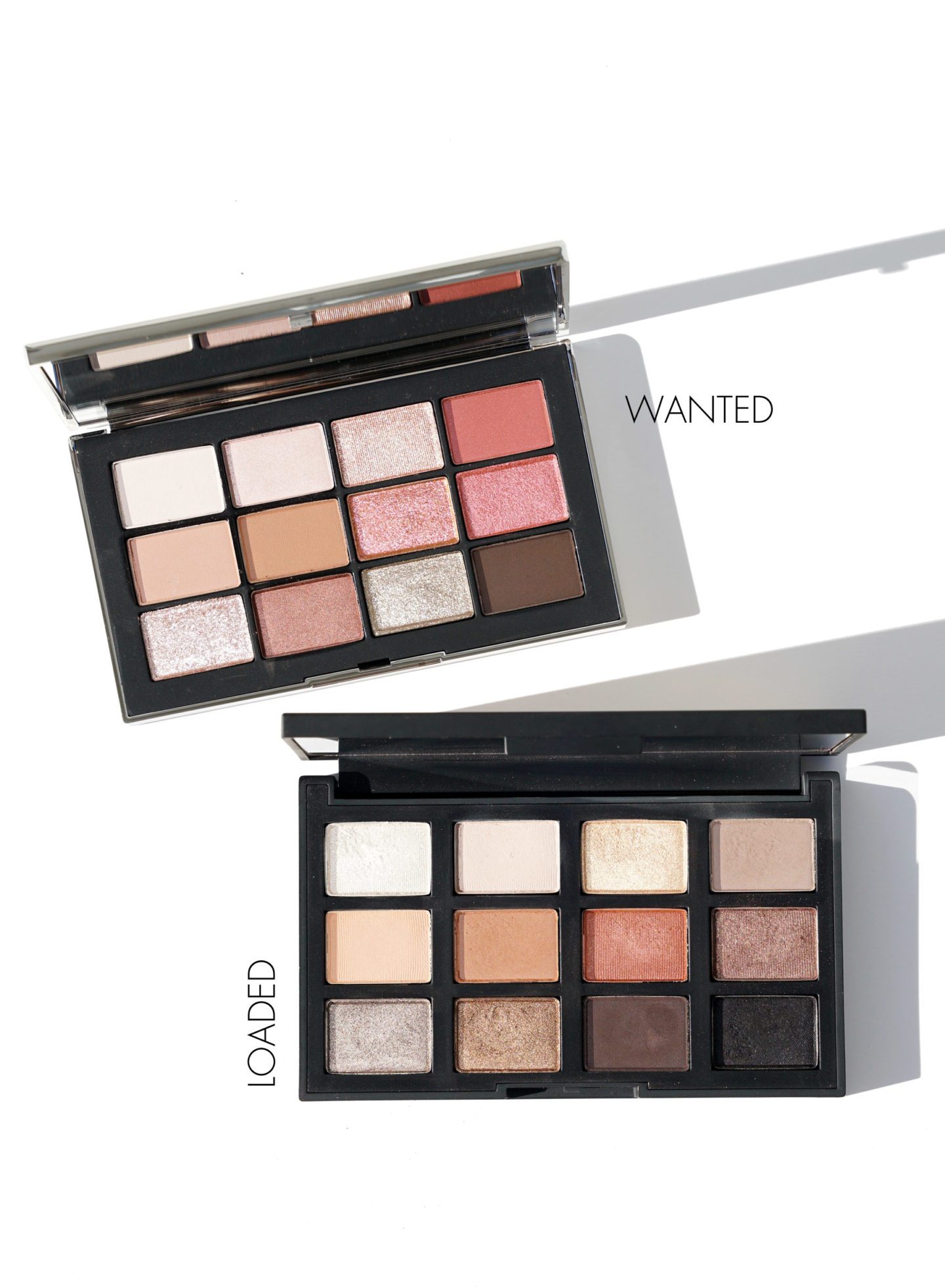 NARS Narsissist Wanted vs Loaded Eyeshadow Palettes