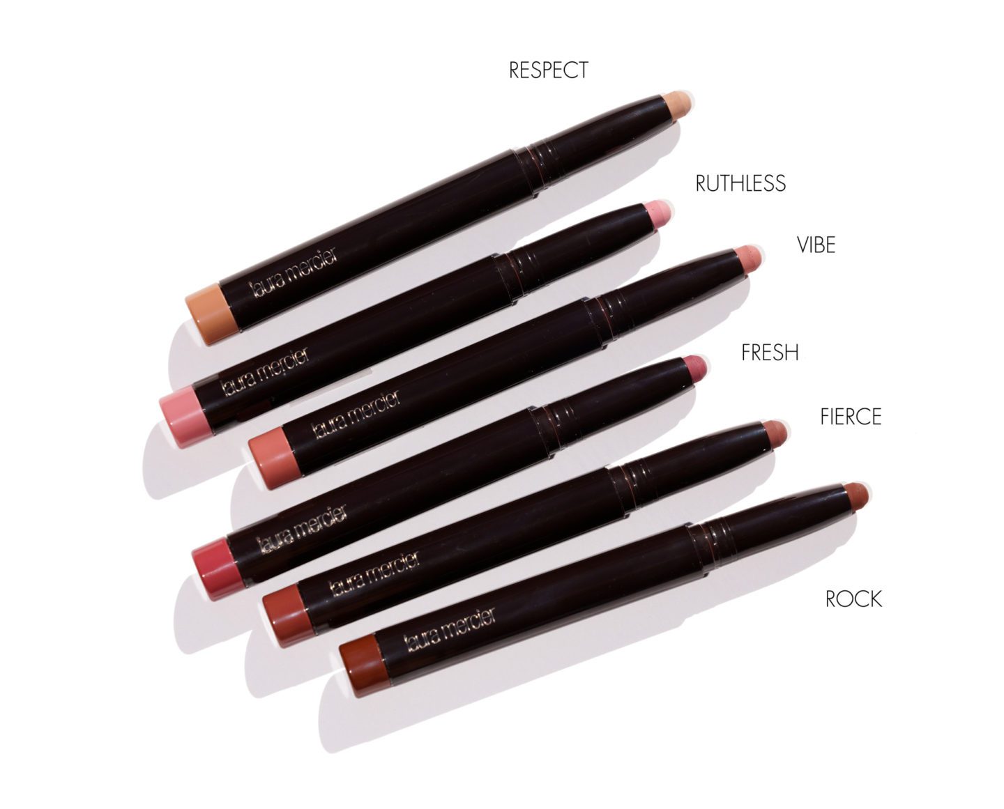 Laura Mercier Velour Extreme Nudes - Respect, Ruthless, Vibe, Fresh, Fierce and Rock