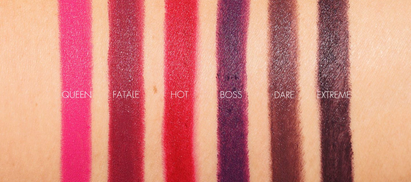 Laura Mercier Queen, Fatale, Hot, Boss, Dare, Extreme