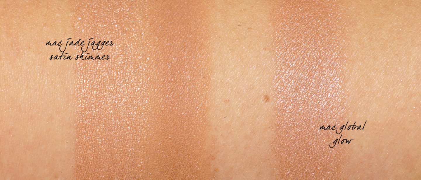 MAC Jade Jagger Satin Shimmer vs Global Glow
