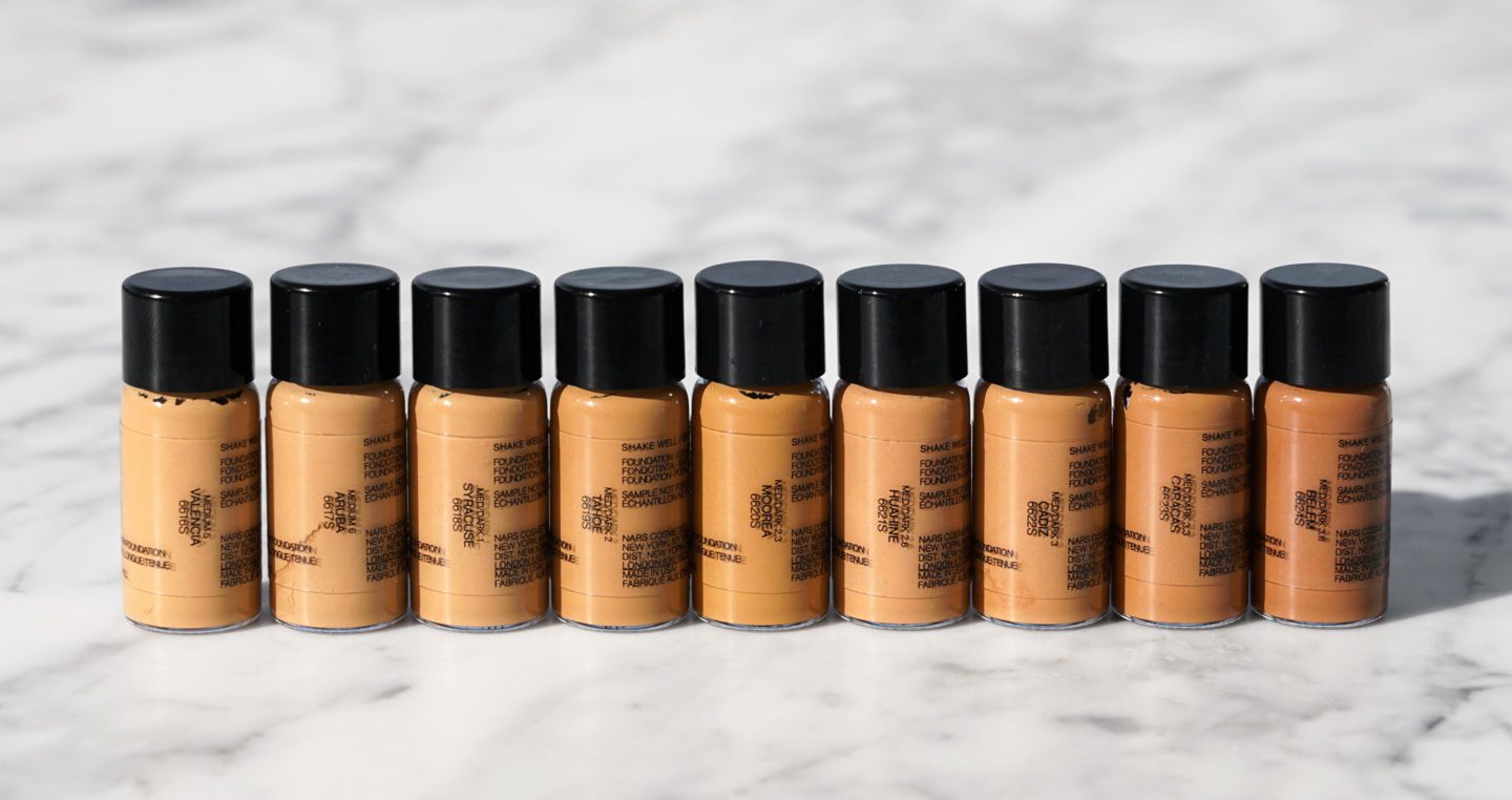 NARS Natural Radiant Longwear Foundation Swatches | Fashion Groom Spot