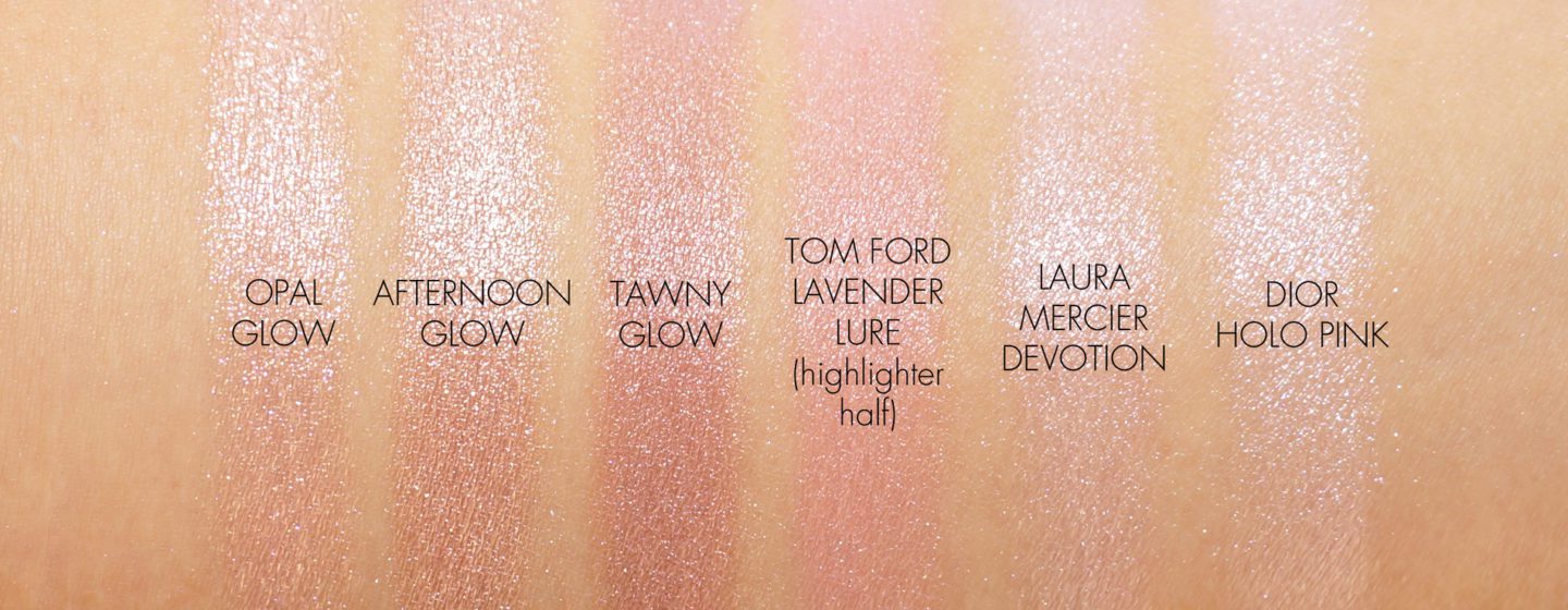 Bobbi Brown Highlighting Powder Opal Glow swatch comparisons | Fashion Groom Spot