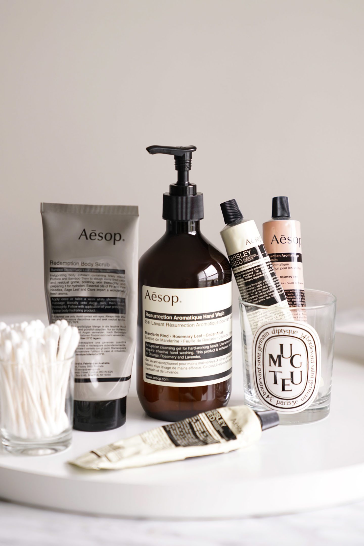 Best of Aesop Skincare, Redemption Scrub, Hand Wash, Parsley Seed Mask