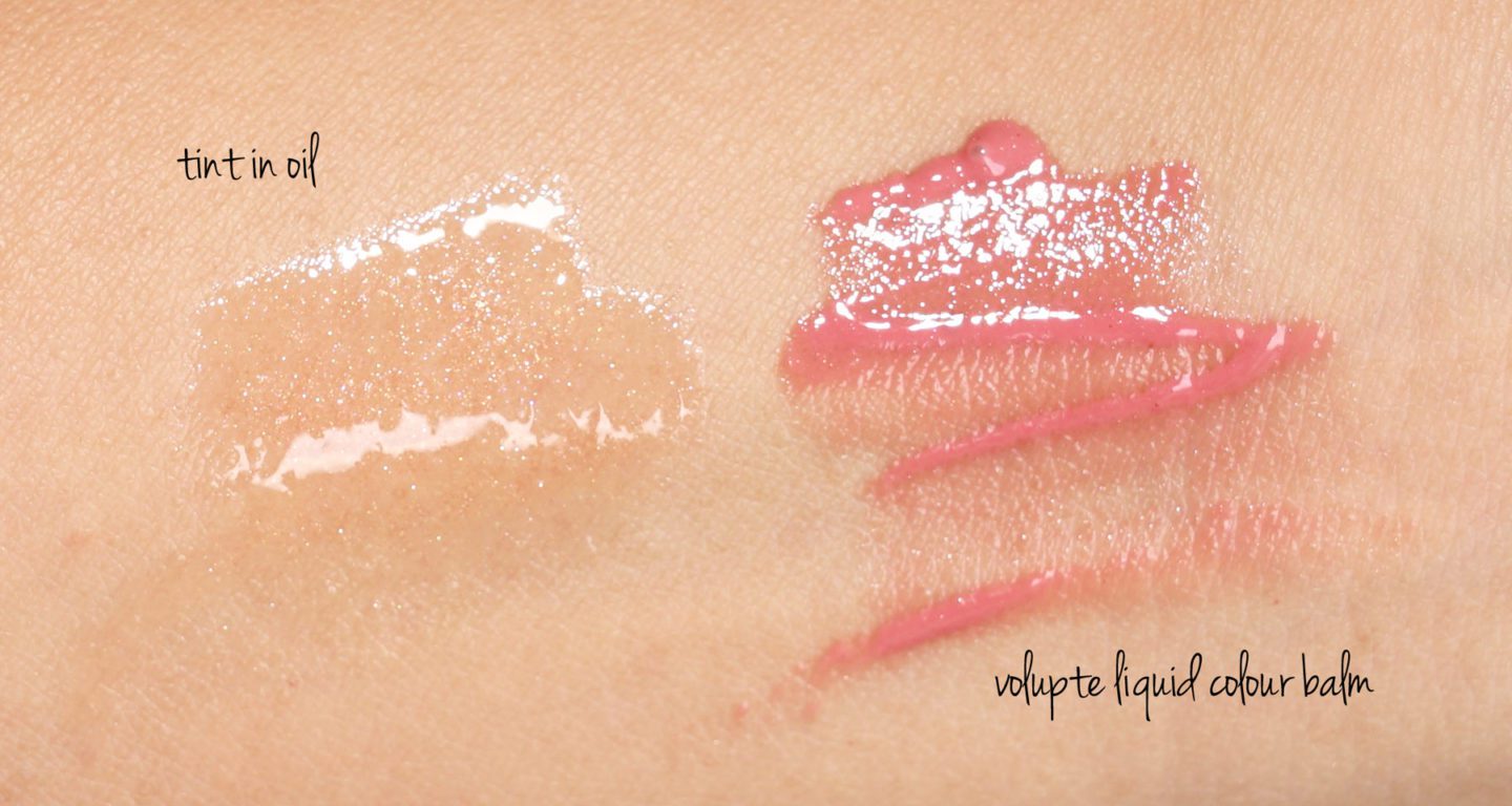 YSL Tint In Oil 9 vs Volupte Liquid Colour Balm 12