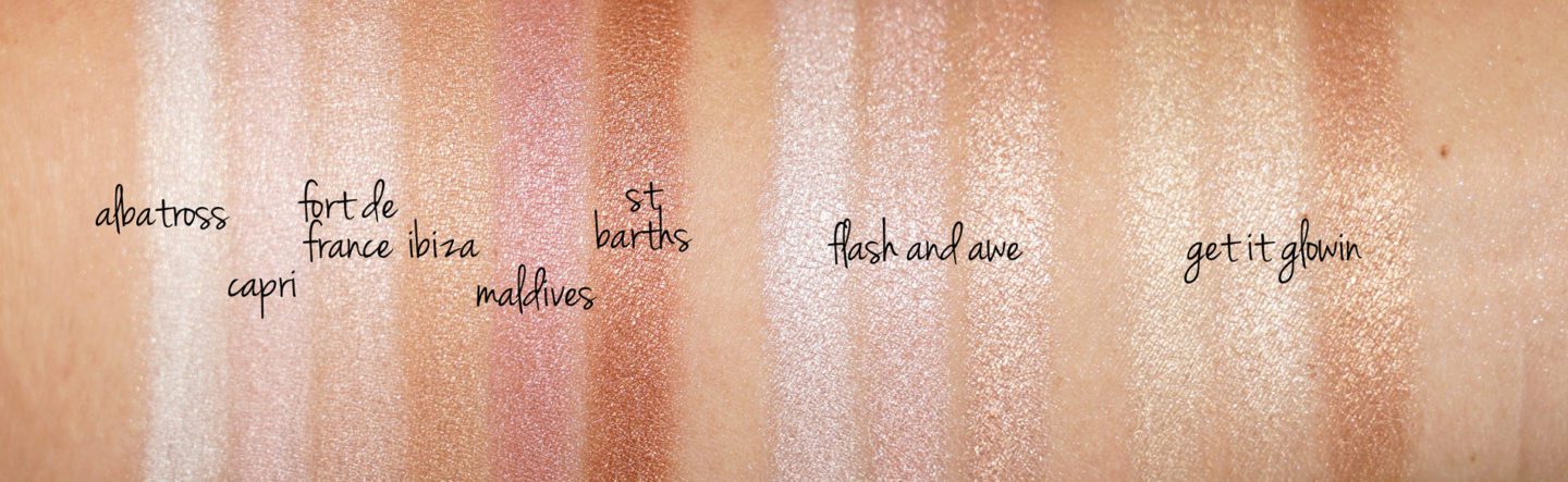 NARS Highlighting Powders vs MAC Hyper Real Glow Palettes