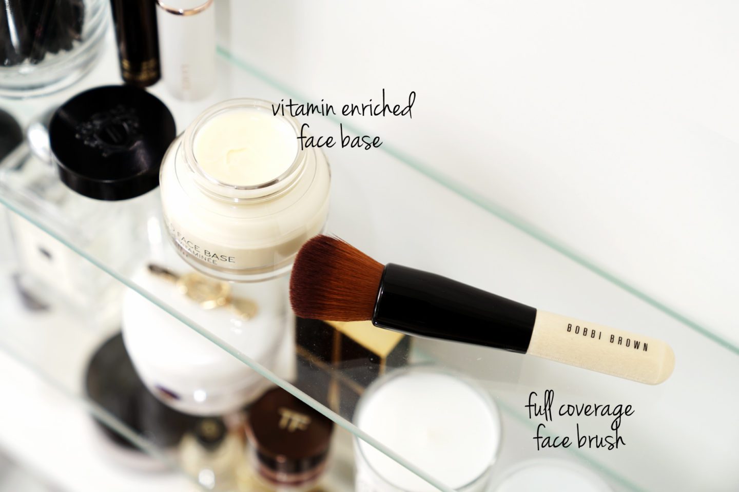 Bobbi Brown Vitamin Enriched Face Base and Full Coverage Face Brush Review via Fashion Groom Spot