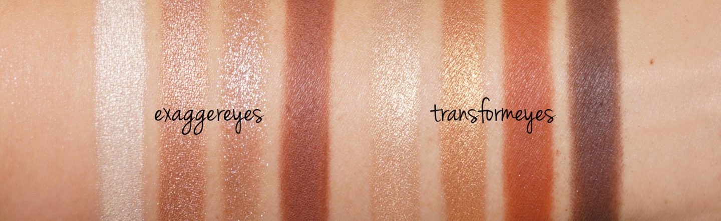 Charlotte Tilbury Exaggereyes and Transformeyes Eyeshadow Palette Swatches