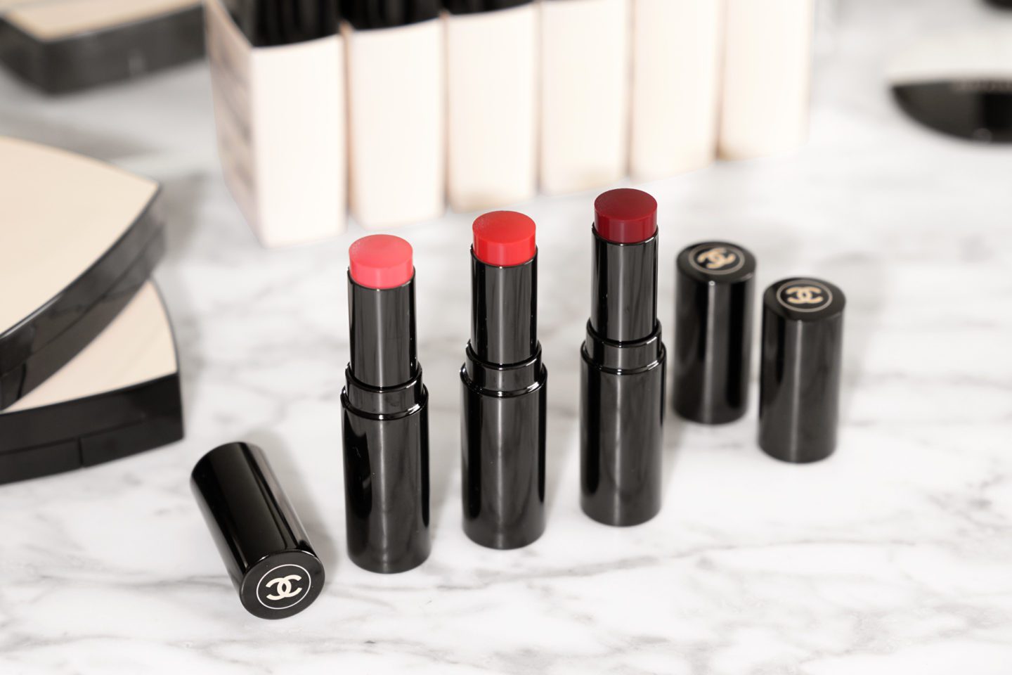 Chanel Les Beiges Healthy Glow Lip Balm Light, Medium and Deep