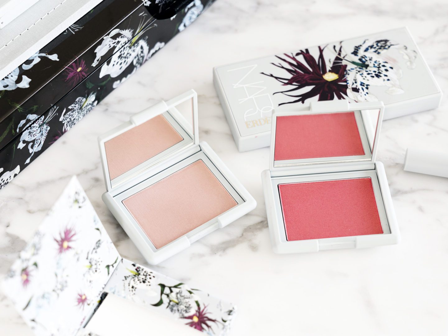 NARS x Erdem Strange Flowers Collection Blushes Loves Me Not and Loves Me