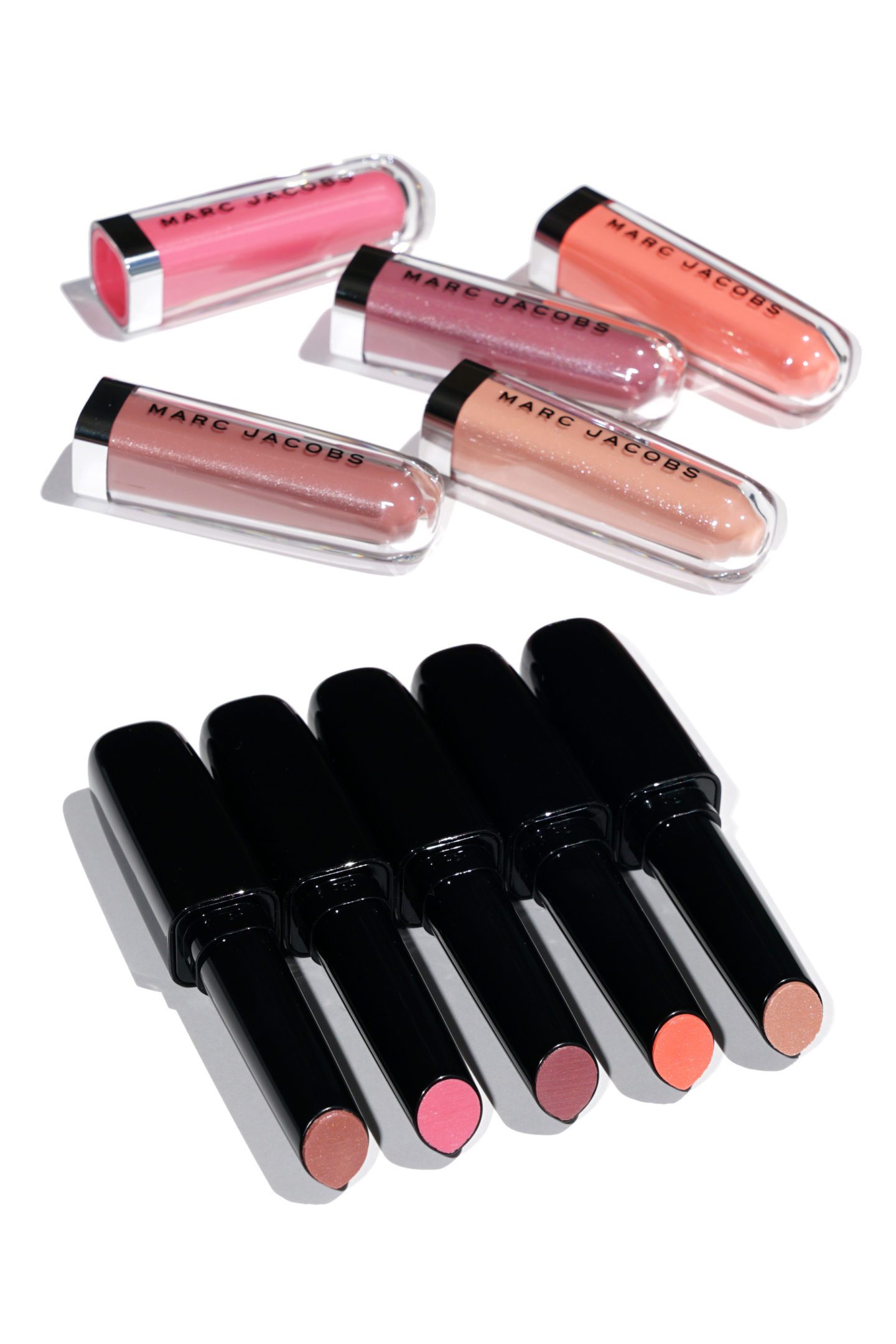 Marc Jacobs Beauty Enamored Hydrating Lip Gloss Stick Mocha Choco Lata, Sweet Escape, One Mauve Time, P(r)each, Sugar Sugar | Fashion Groom Spot