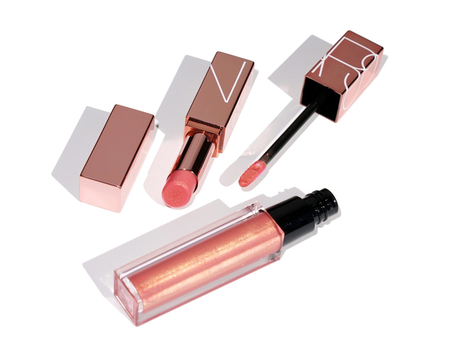 NARS Orgasm Afterglow Lip Balm and Full Vinyl Lip Lacquer