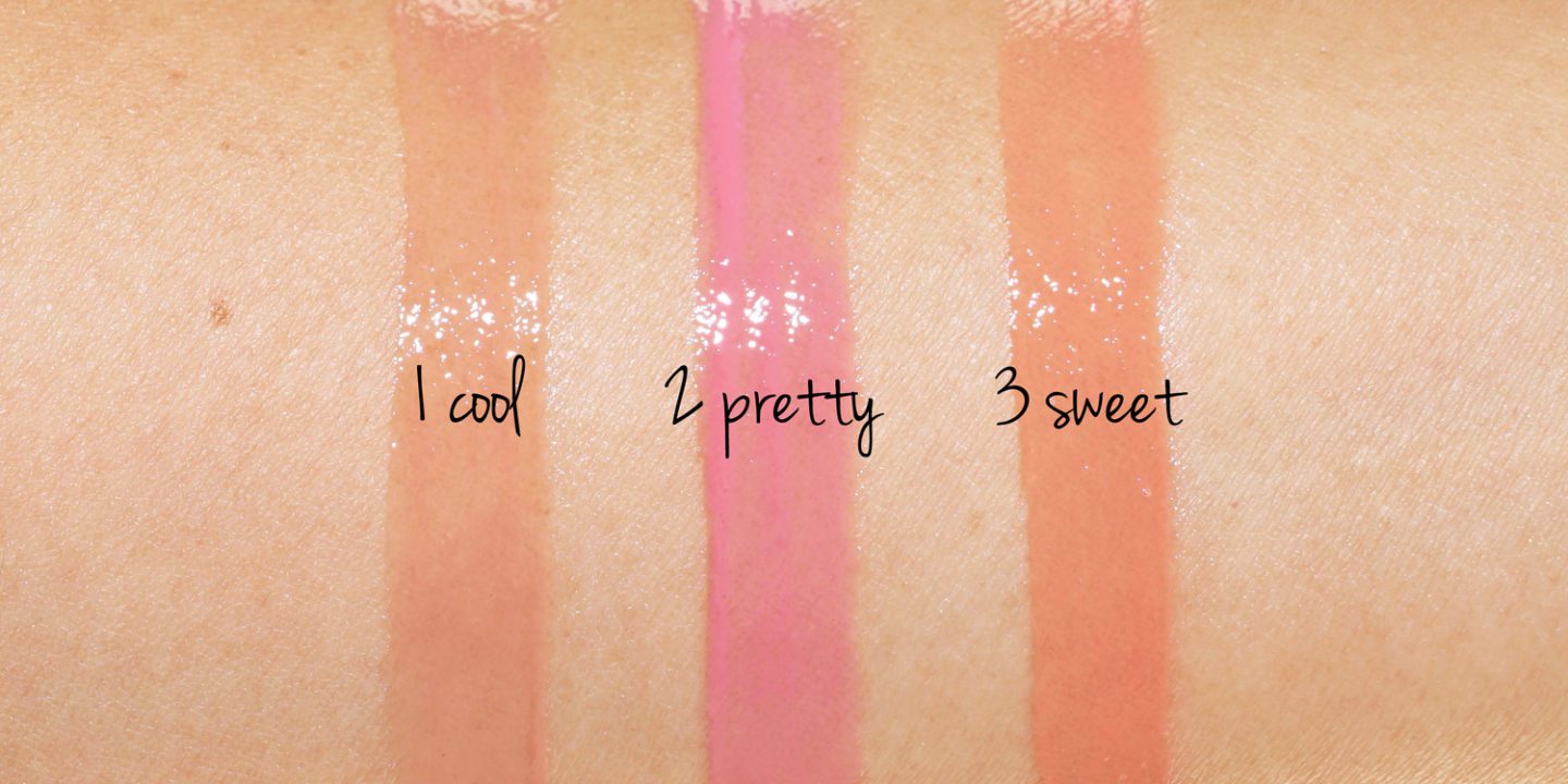 Sisley Phyto-Lip Delight Cool, Pretty and Sweet swatches