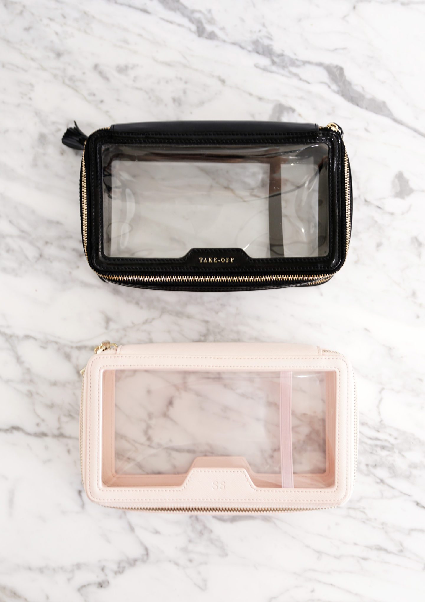 The Daily Edited Transparent Cosmetic Case vs Anya Hindmarch Inflight Travel Case | Fashion Groom Spot