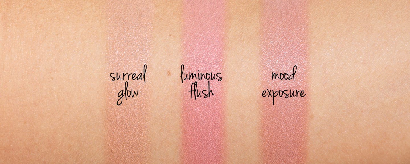 Hourglass Ambient Lighting Blush Palette Swatches Nordstrom Anniversary | Surreal Glow, Luminous Flush, Mood Exposure