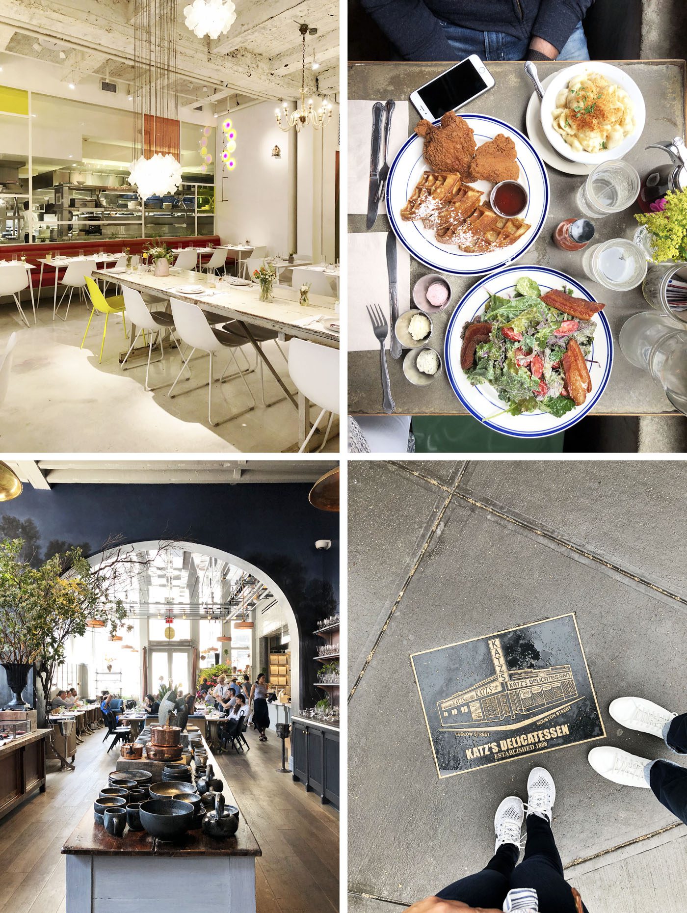 NYC Eats: ABCV, Sweet Chick, La Mercerie, Katz Deli