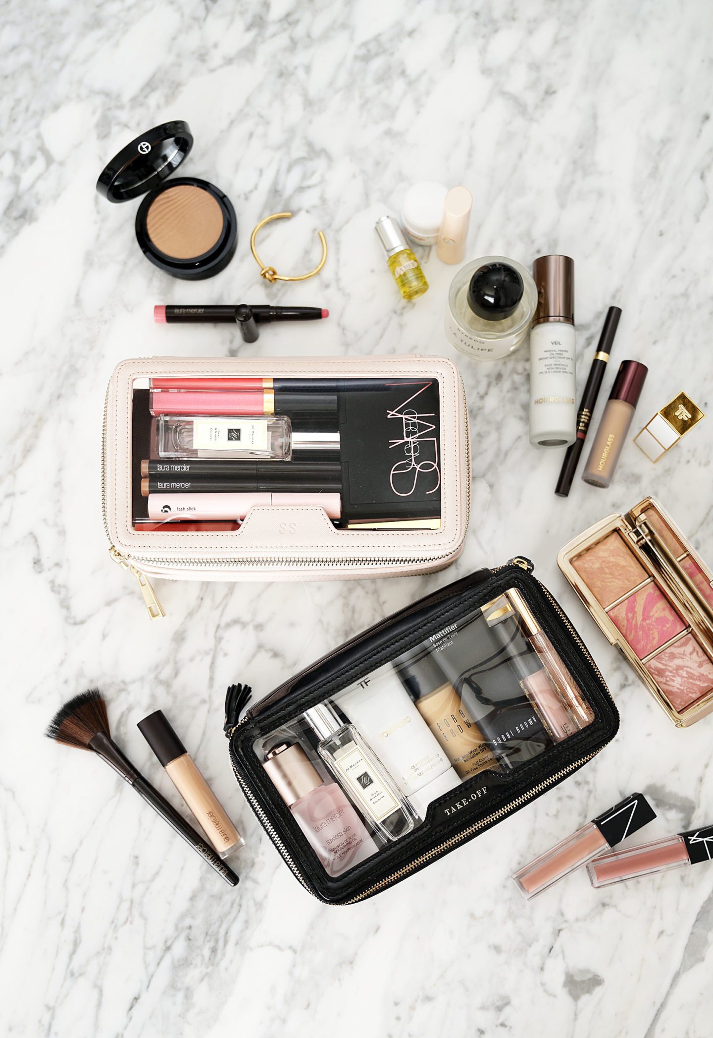 The Daily Edited Transparent Cosmetic Case vs Anya Hindmarch Inflight Travel Case | Fashion Groom Spot