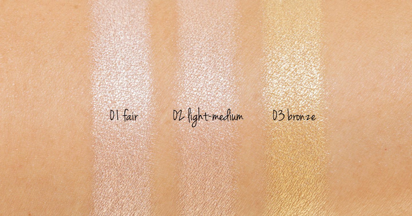 Natasha Denona Super Glow Highlighter swatches