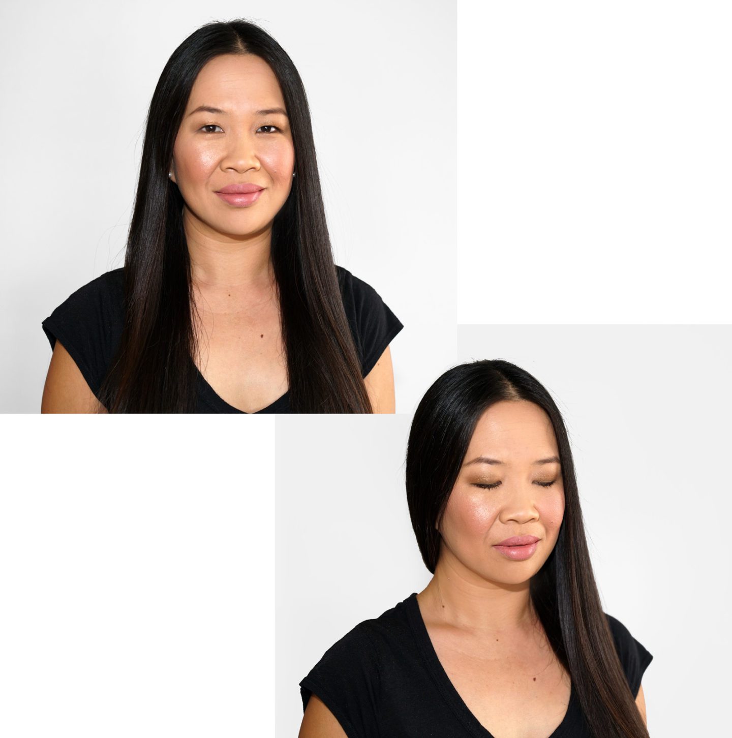 Natasha Denona Superglow 02 and Hourglass Mood Exposure Blush