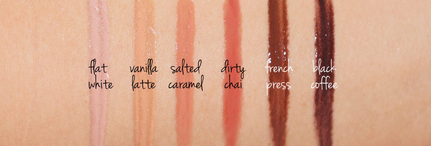 Bite Beauty French Press Lip Gloss Swatches