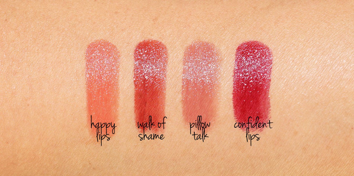 Charlotte Tilbury Superstar Lips Happy Lips, Walk of Shame, Pillow Talk and Confident Lips review