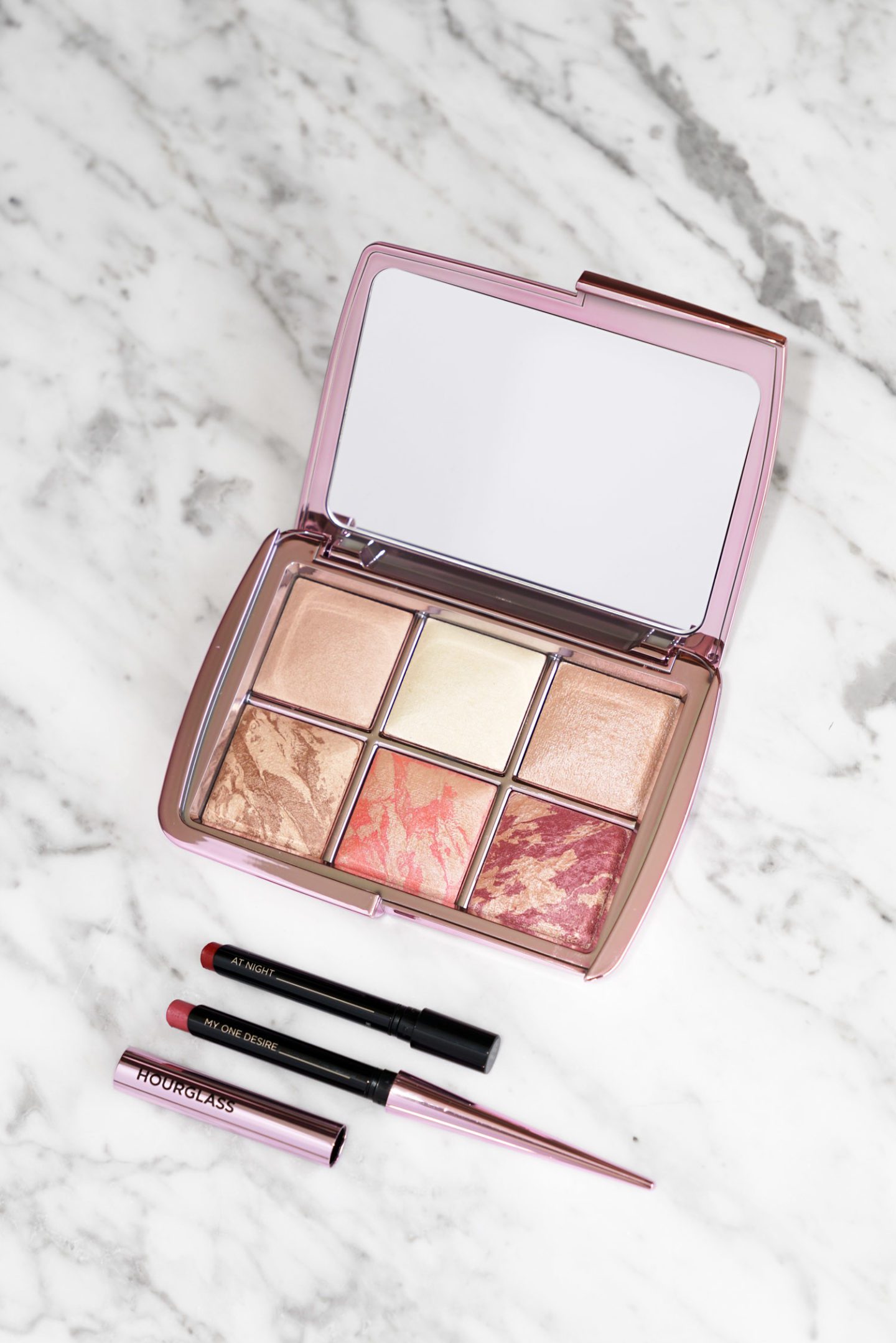Hourglass Holiday 2018 Ambient Lighting Edit Palette Vol 4 and Confession Lipstick Duo Review + Swatches