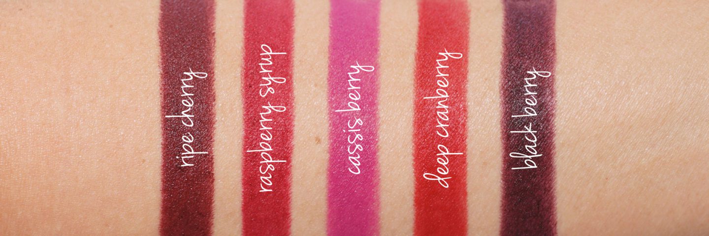 Shu Uemura La Maison du Chocolate Rouge Unlimited Supreme Matte Lipstick swatches