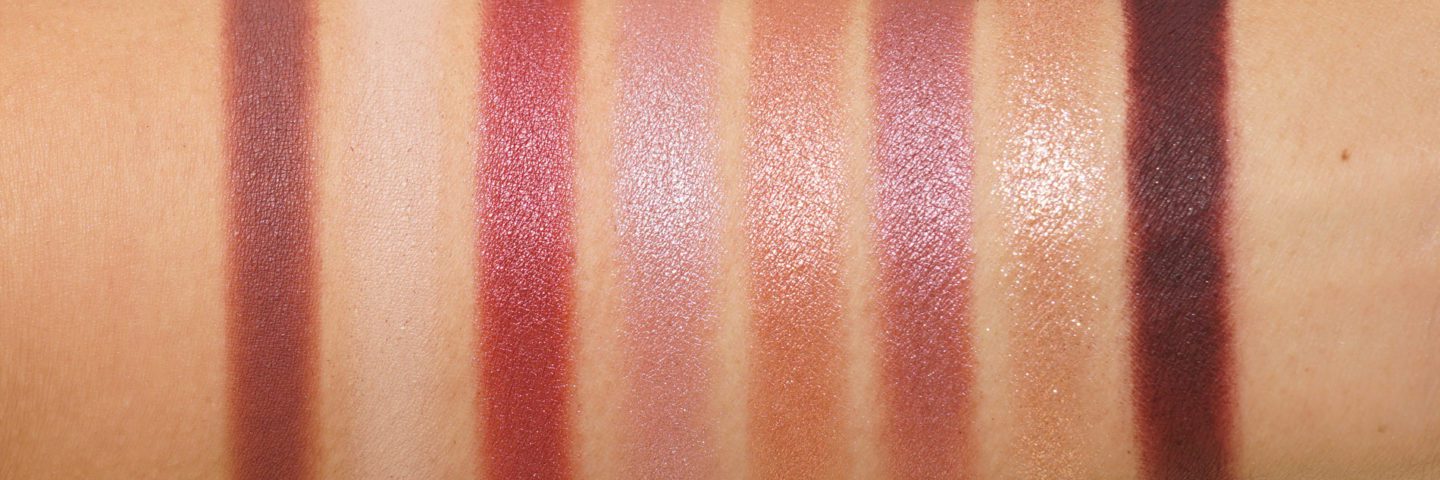 Shu Uemura La Maison du Chocolat Framboise Berry Eyeshadow Palette swatches