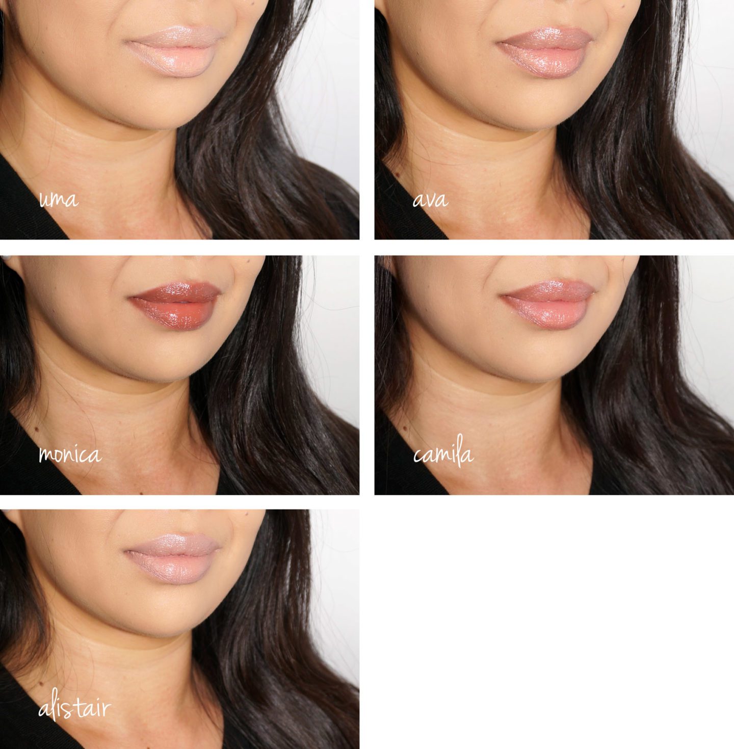 Tom Ford Boys and Girls Swatches 2018, Uma, Ava, Monica, Camila, Alistair